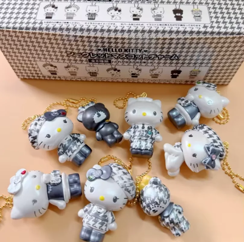 Spot Cute Kt Cat Anniversary Limited Edition Black And White Box Series Blind Box Toy Ornaments Bag Pendant Holiday Surprise view 2