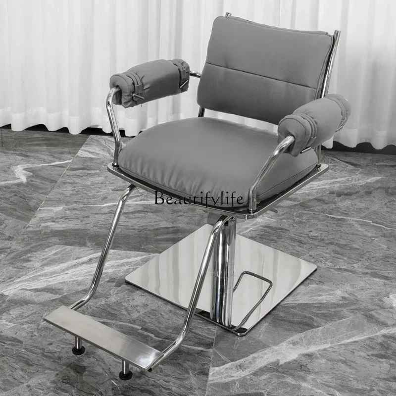 

ld 30 ld 38 for Hair Salon Hair Salon Light Luxury and Simplicity Stainless Steel Hair Cutting Chair