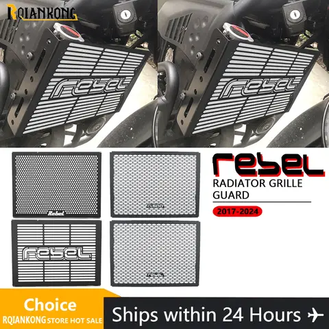 होंडा CMX 300 500 रिबेल CMX 250 CMX 300 CL500 2017-2024 2025 2026 के लिए मोटरसाइकिल रेडिएटर गार्ड प्रोटेक्टर ग्रिल कवर ऑयल कूलर 8 best sales विद्रोही 250 - №3