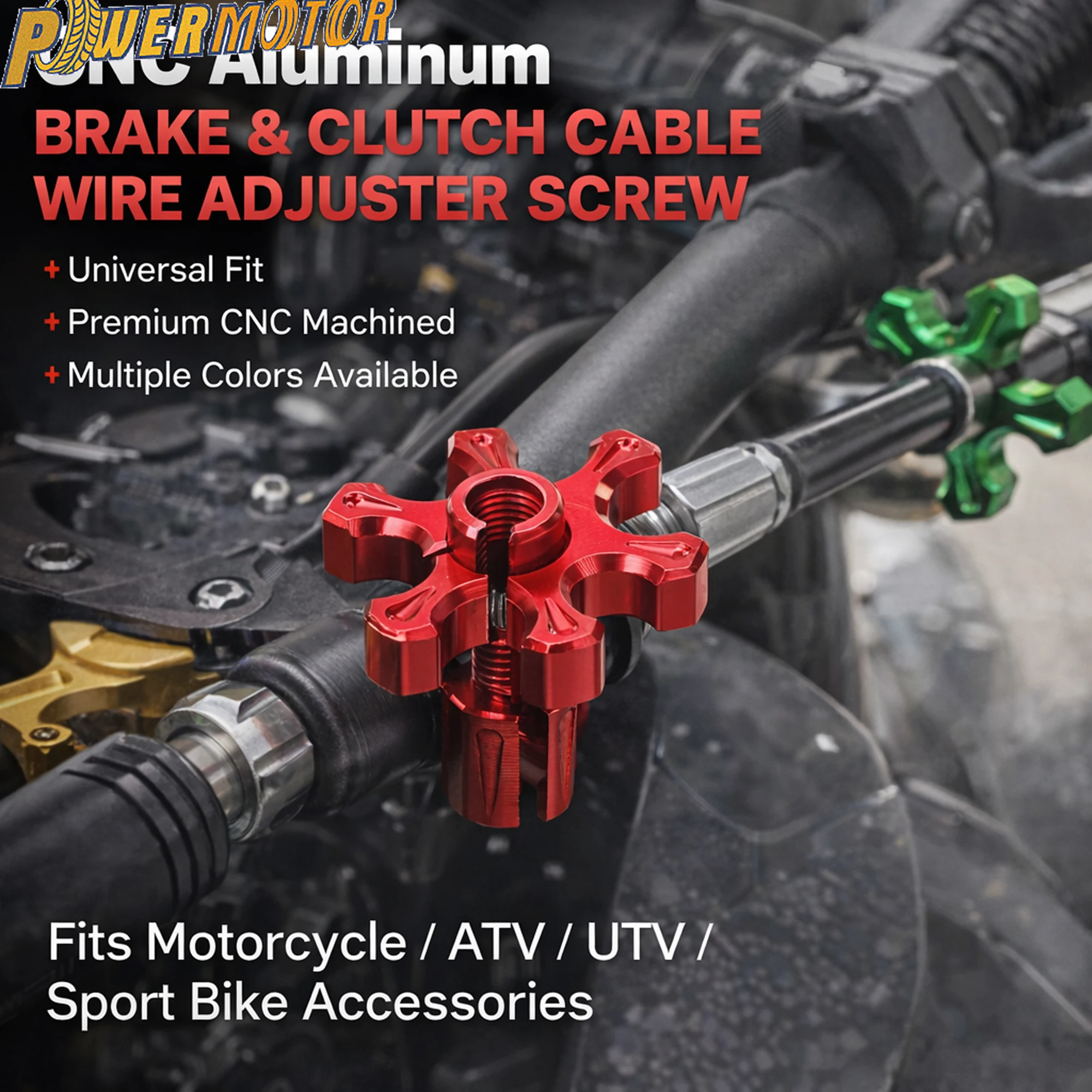 

Enduro Motorcycle Brake Clutch Levers Cable Wire Adjuster Screw ATV Motorcross DirtBike Off Road Racing CNC Aluminum Modified