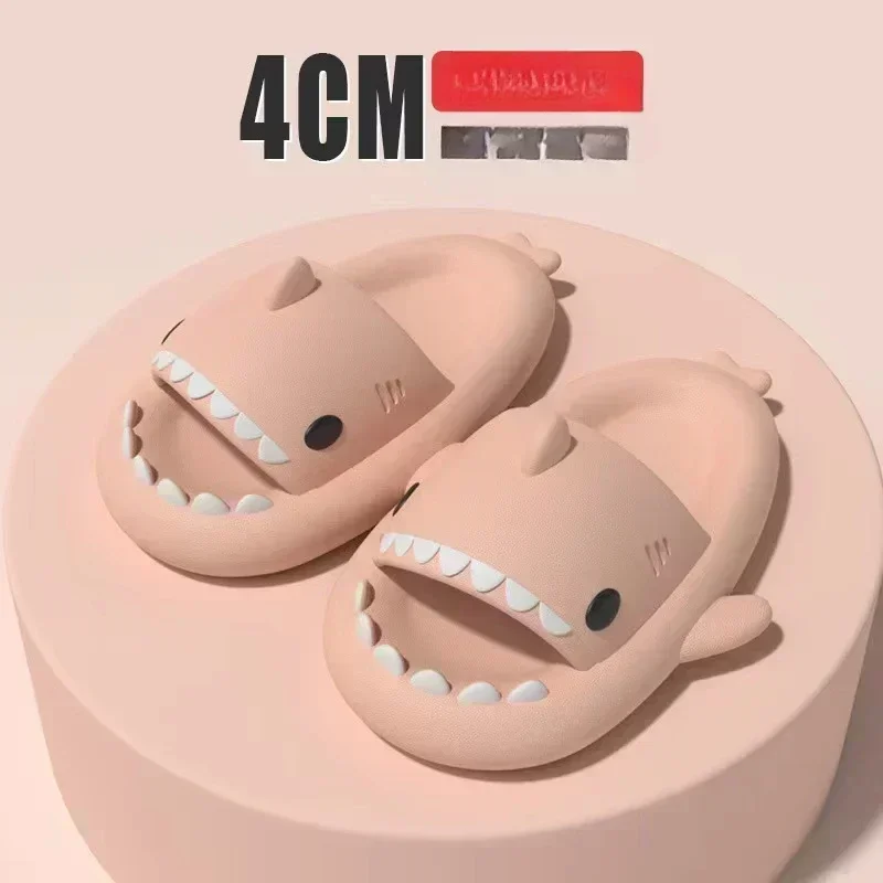

Summer Shark Cartoon Pattern Design Soft Beach Multi-color Available EVA High-quality Lightweight Anti-slip Quick-drying Sandals
