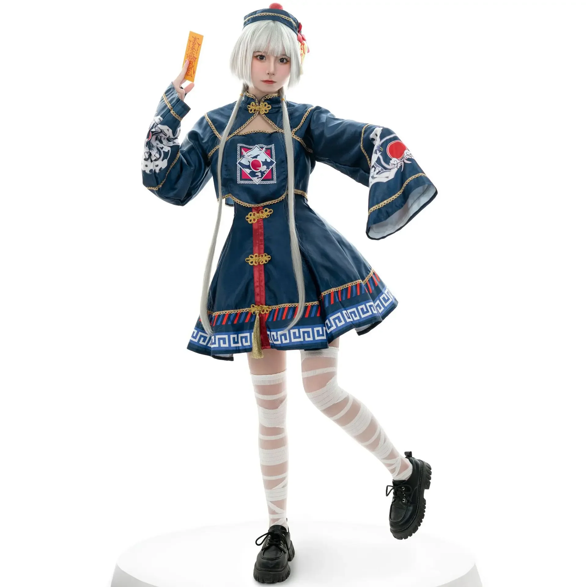 Anime Cosplay Halloween Costume Devil Ghost Zombie Makeup Dance Party Dress up Attire for Men Women Kids