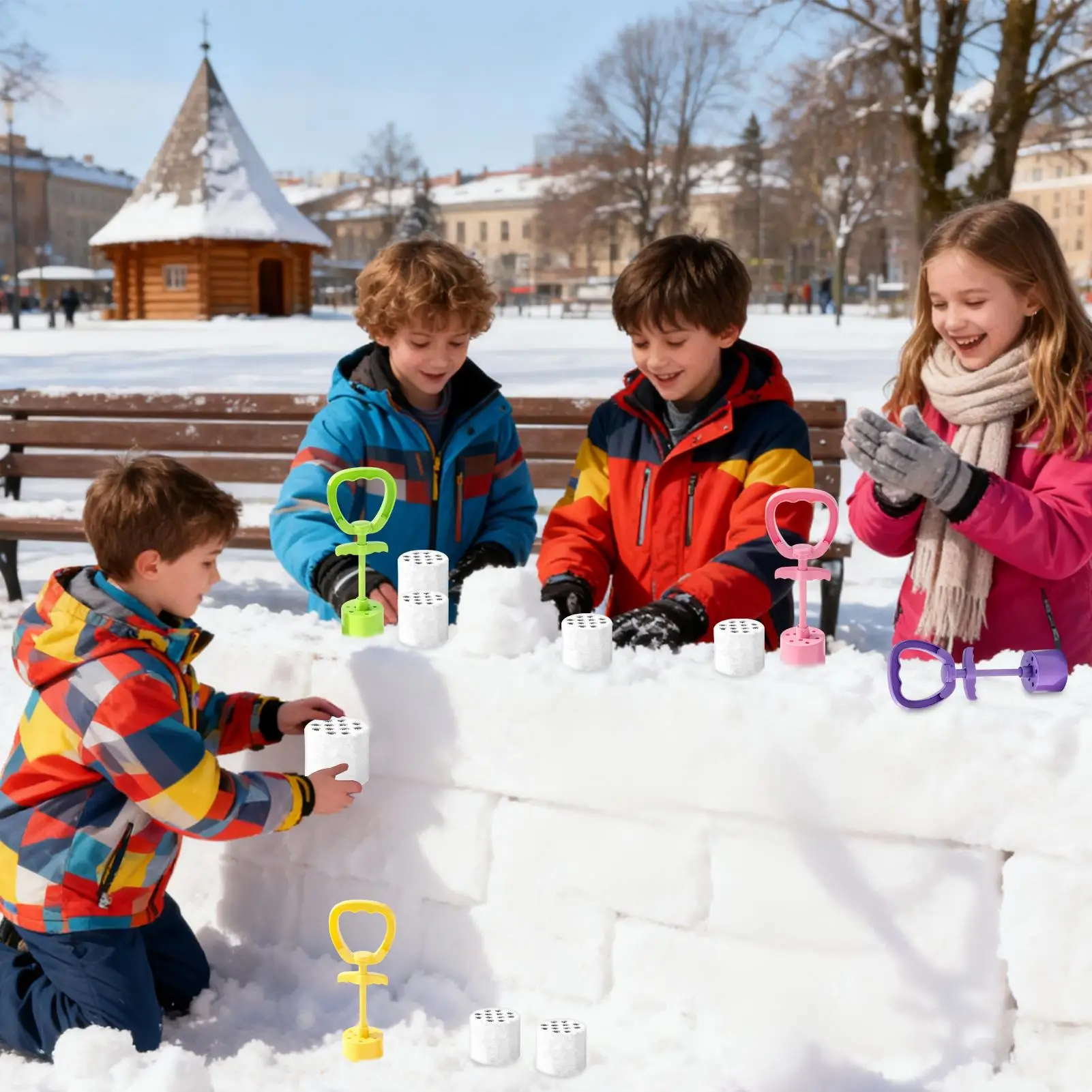 Moldes de areia de praia em forma de favo de mel, brinquedos de areia de verão, brinquedo de neve de inverno para meninos, meninas, pré-escolares, quintal, férias