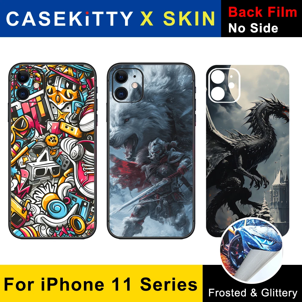 CASEKiTTY Skin For iPhone 11 Pro Max Back Film 11 Promax Sticker 11 Protective Decal Wrap 11 Pro Soft Thin Back Screen Protector