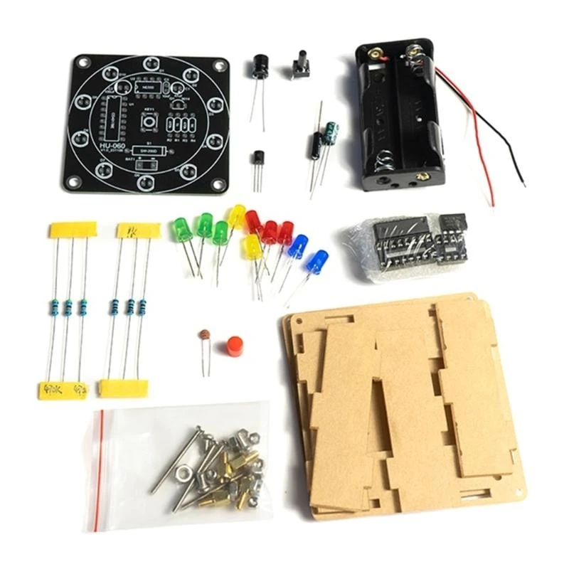 SZ Creative LED Lottery Wheel Kit Build Your Own Fun & Engaging DIY Project for Home Use, Students Teens Home Entertainment