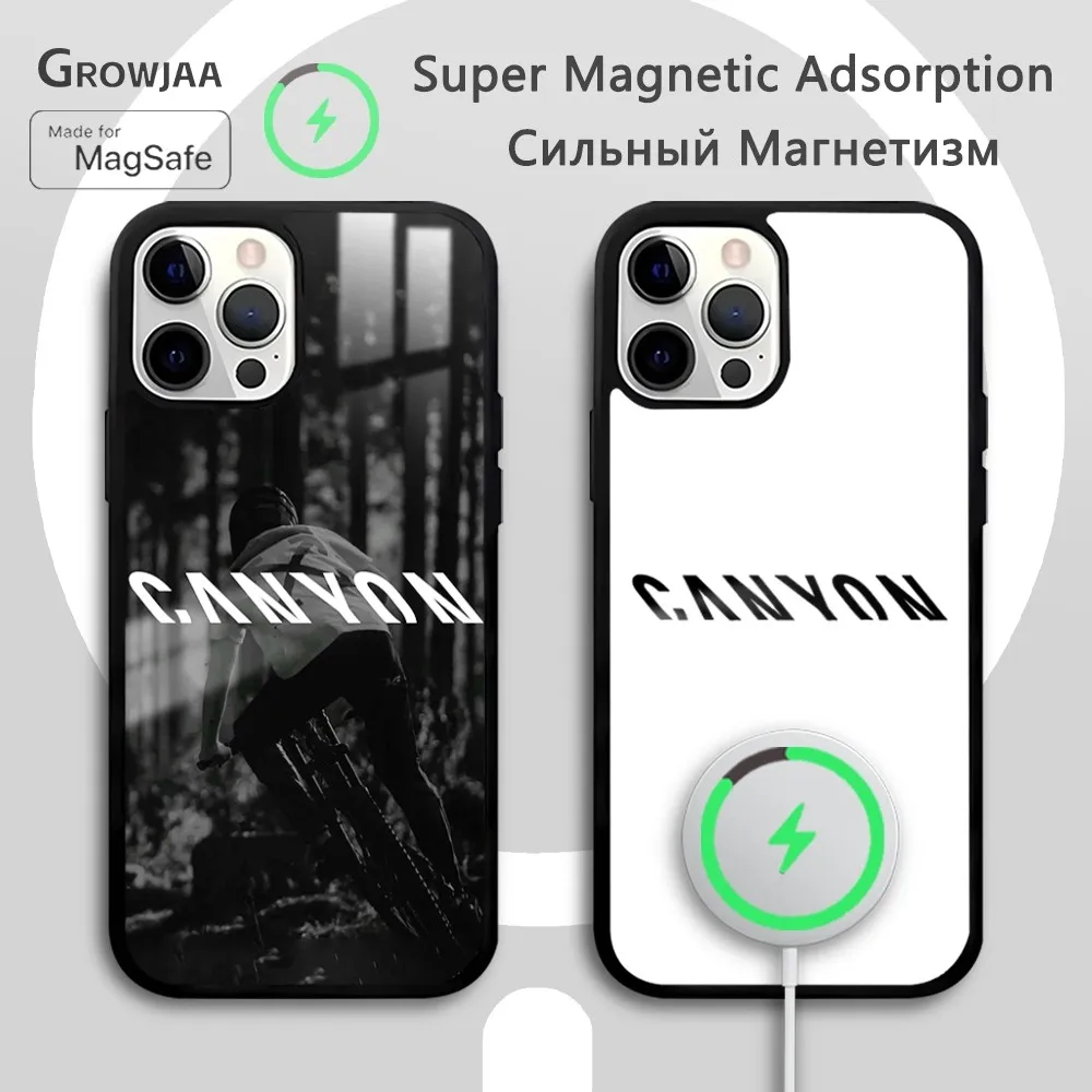 

C-Canyon Bicycles Phone Case For iPhone 15 14 13 12 11 Pro Max Plus Mini Mirror Wireless Magnetic CoverFunda