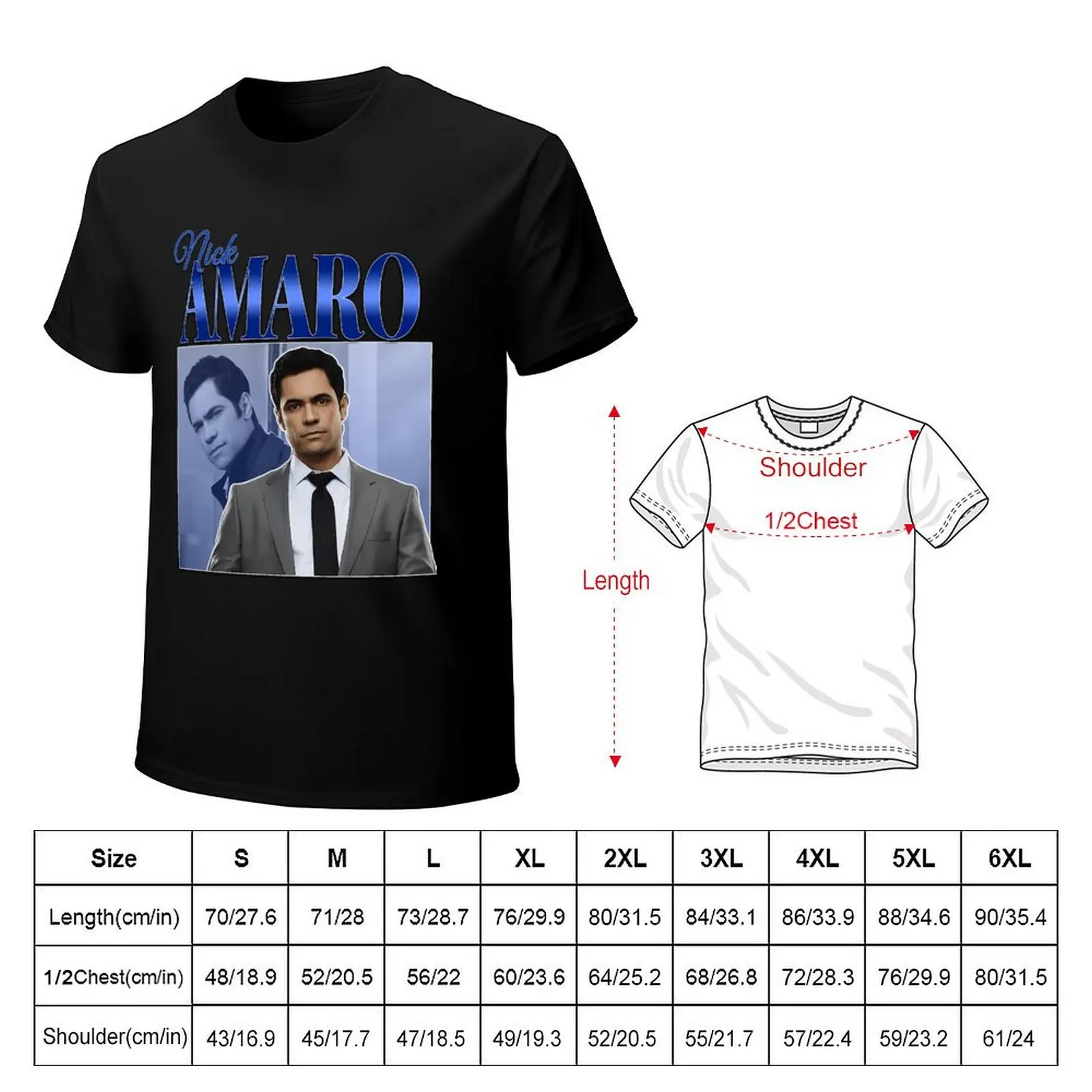 Nick Amaro 90s Inspired Vintage Homage T-Shirt Sporty Breathable Short Sleeve T-Shirt