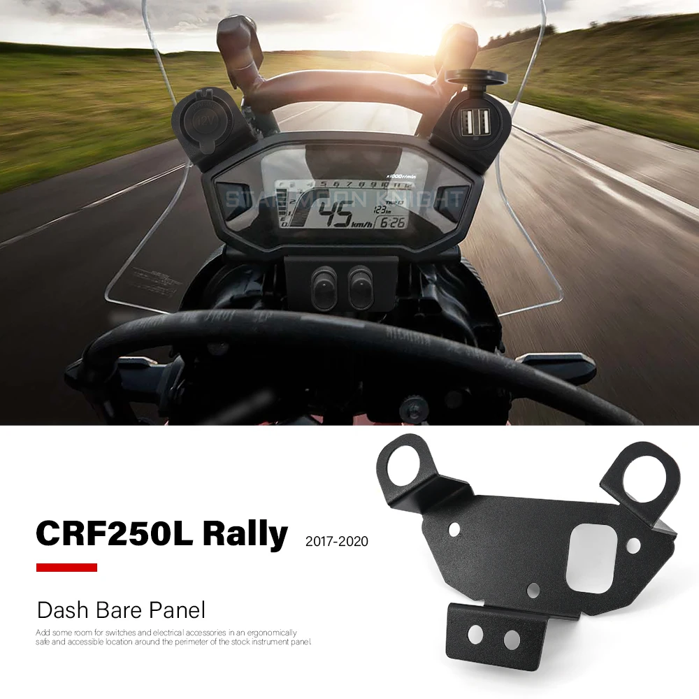 For HONDA CRF250L CRF 250 L Dash Panel Instrument USB Charger Cigarette Lighter Extension meter Expand Bracket