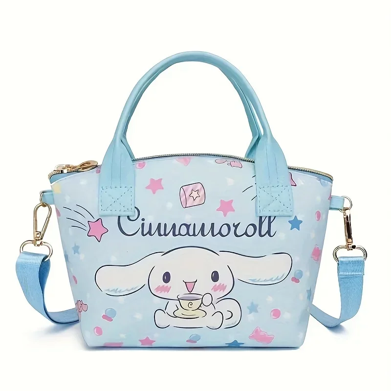 

2025 Sanrio Wallet Hello Kitty Makeup Backpack Cinnamoroll Schoolbag My Melody Handbag Kuromi Storage Bag