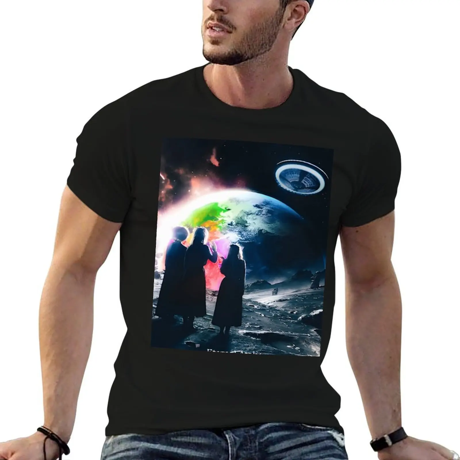 

Футболка Eternal Atake Album Earth People, забавные футболки, мужская футболка, дизайнерские хлопковые футболки, футболка высокого качества