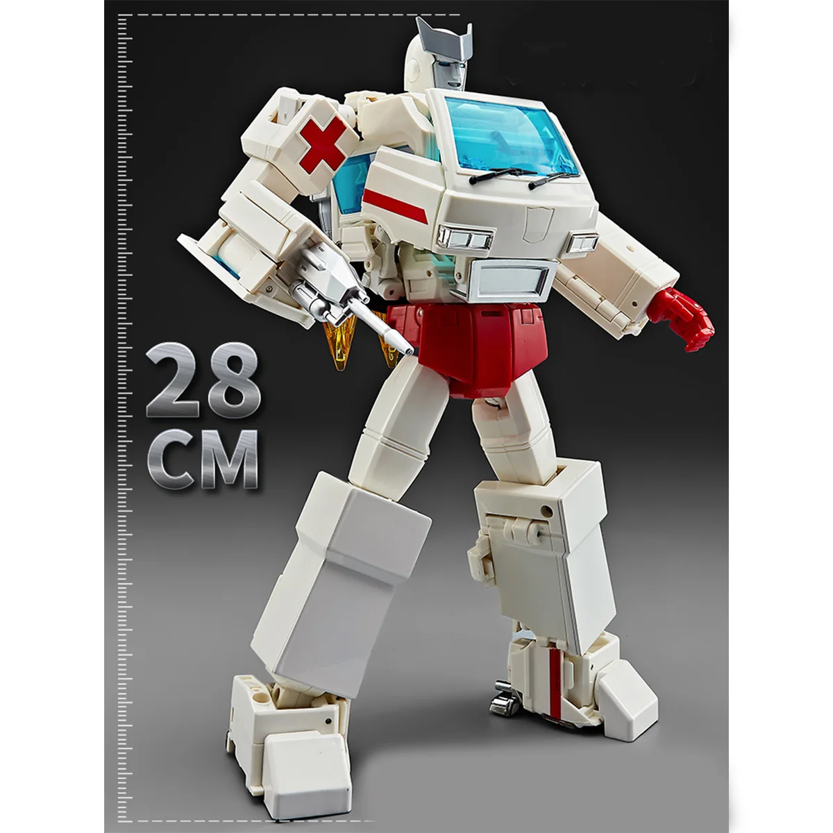 [In Stock]WJWeiShuang W8097 Transformation 28CM MPP30 MPP-30 KO masterpiece MP30 Oversized alloy part Ambulance Ratchet
