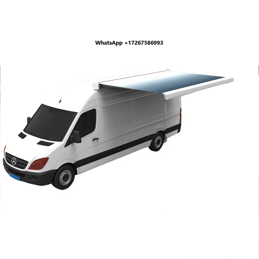Strong Frame Full Cassette Camping Outdoor Sunshade Motorhome Car Roof Awning