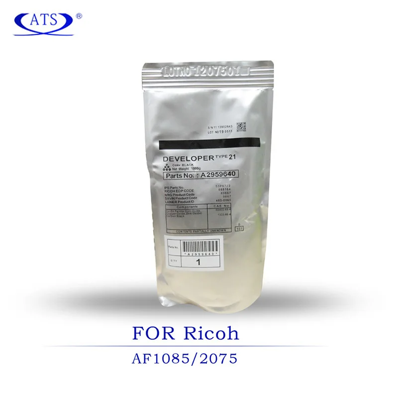 1KG A2959640 Developer Powder Type 21 For Ricoh AF2075 1085 1105 2090 2105 2075 AF1085 AF1105 AF2090 AF2105 Copier Spare Parts