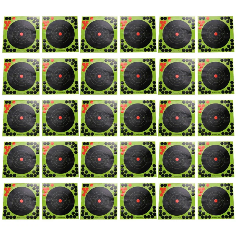 

250Pcs/Set Hunting Targets 8X8 Inch Self Adhesive Paper Reactive Splatter Targets Stickers