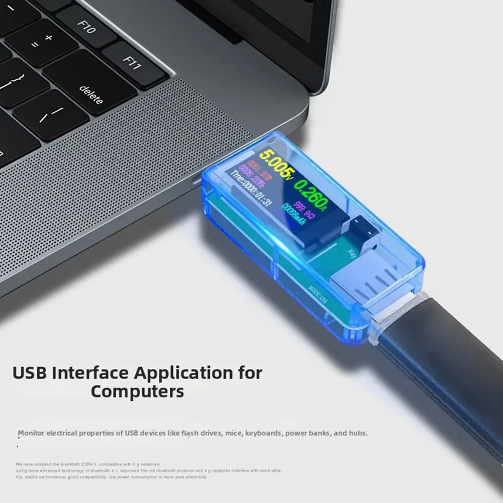 1pc U96 USB Tester DC Digital Voltmeter Ammeter Detector For Alligator Clip For Electrical Devices Accessories