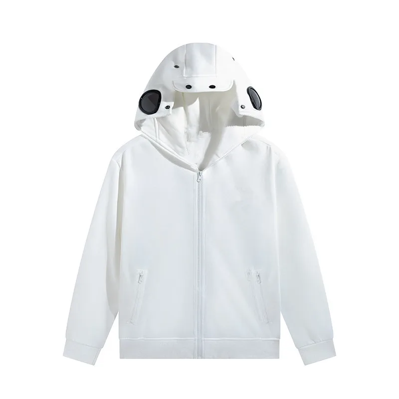 Autumn and Winter New Men\'s and Women\'s Pure Cotton Thick Round Lens Funny Couple\'s Sportswear Pullover Hooded Sweatshirt