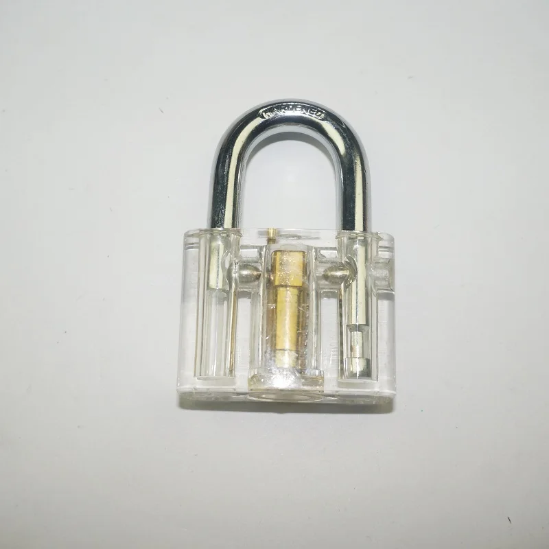 Transparent Disc Detainer Padlock Visible Mechanism Practice Lock FOR Locksmith Instructional Demonstration and Training Tool