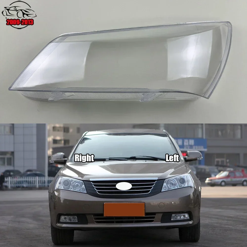 

For Geely Emgrand EC7 Sedan White Base 2009-2013 Headlamps Transparent Cover Lampshade Headlight Cover Shell Lens Glass Lamp