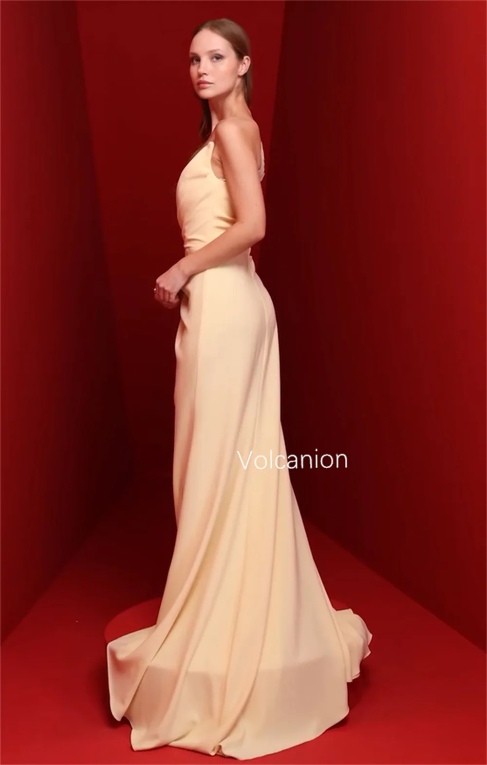 Длинные платья трапециевидной формы на одно плечо со складками из джерси по индивидуальному заказу, вечерняя мода, формальный блеск