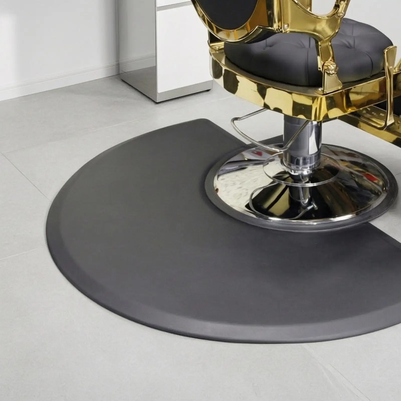 Salon Anti Fatigue Mat for Barber Chair Floor Protection Ergonomic Silicone Pad Hairdressing Workstation Comfort