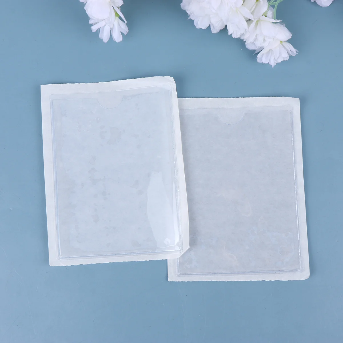 10 Uds. Bolsillos autoadhesivos de PVC duraderos 9x12cm soportes de insignia transparentes para organizar soportes bolsillos de plástico