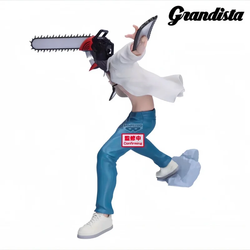 Véritable Bandai Banpresto tronçonneuse homme Grandista Reze PVC Original Anime Figure modèle Garage Kit Collection ornement jouets cadeaux