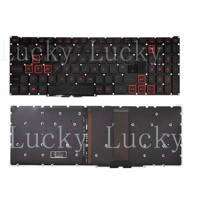 

f Keyboard UK Backlit for Acer Nitro 5 AN515-43 AN515-54 AN515-55 AN517-51 AN517-52