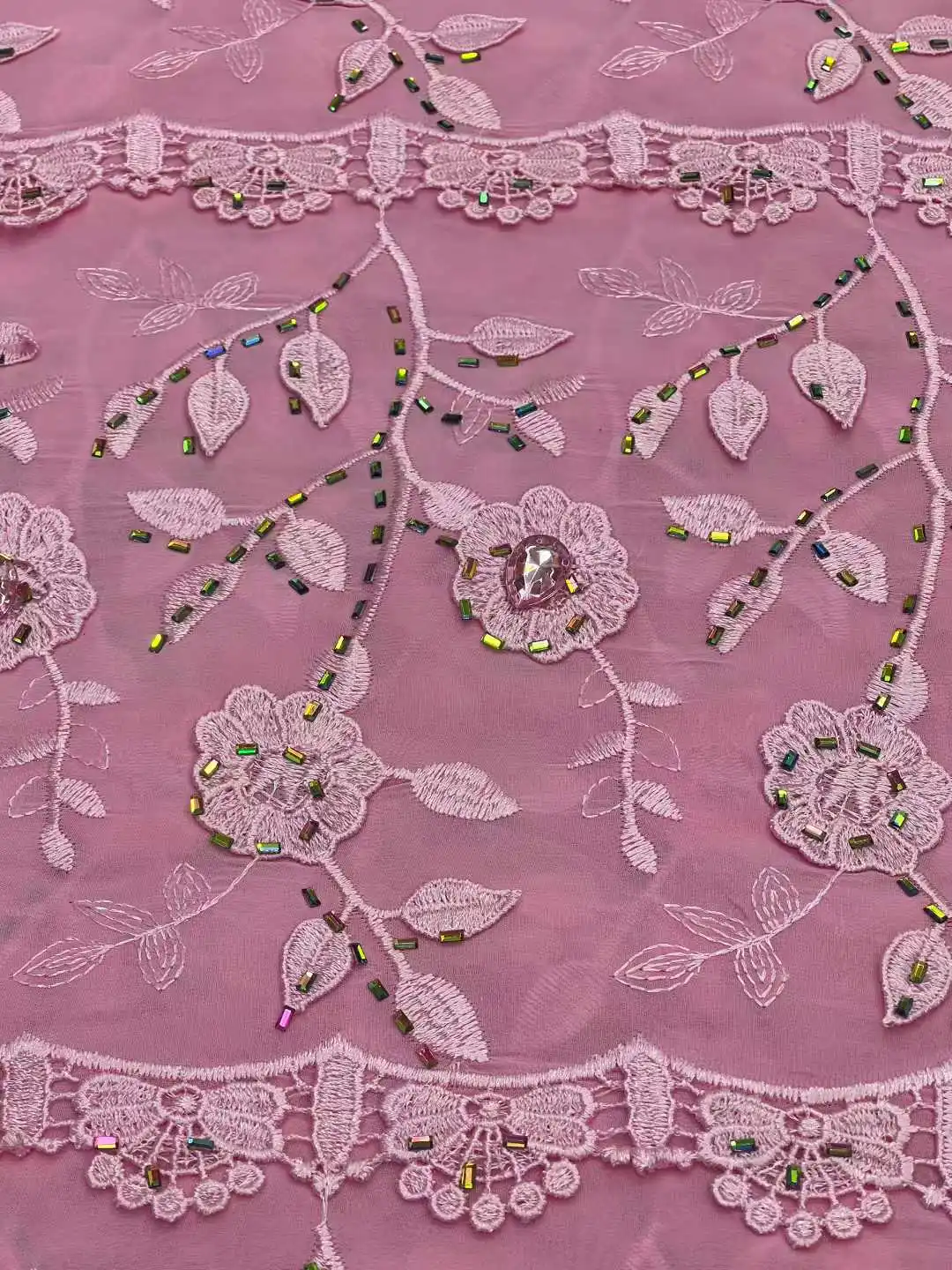 Nigerian Guipure Embroidered Lace, Korean Voile Fabric,Skin Friendly,African Mermaid Gown,Upscale Dubai Cheongsam, Bobtail Cloth