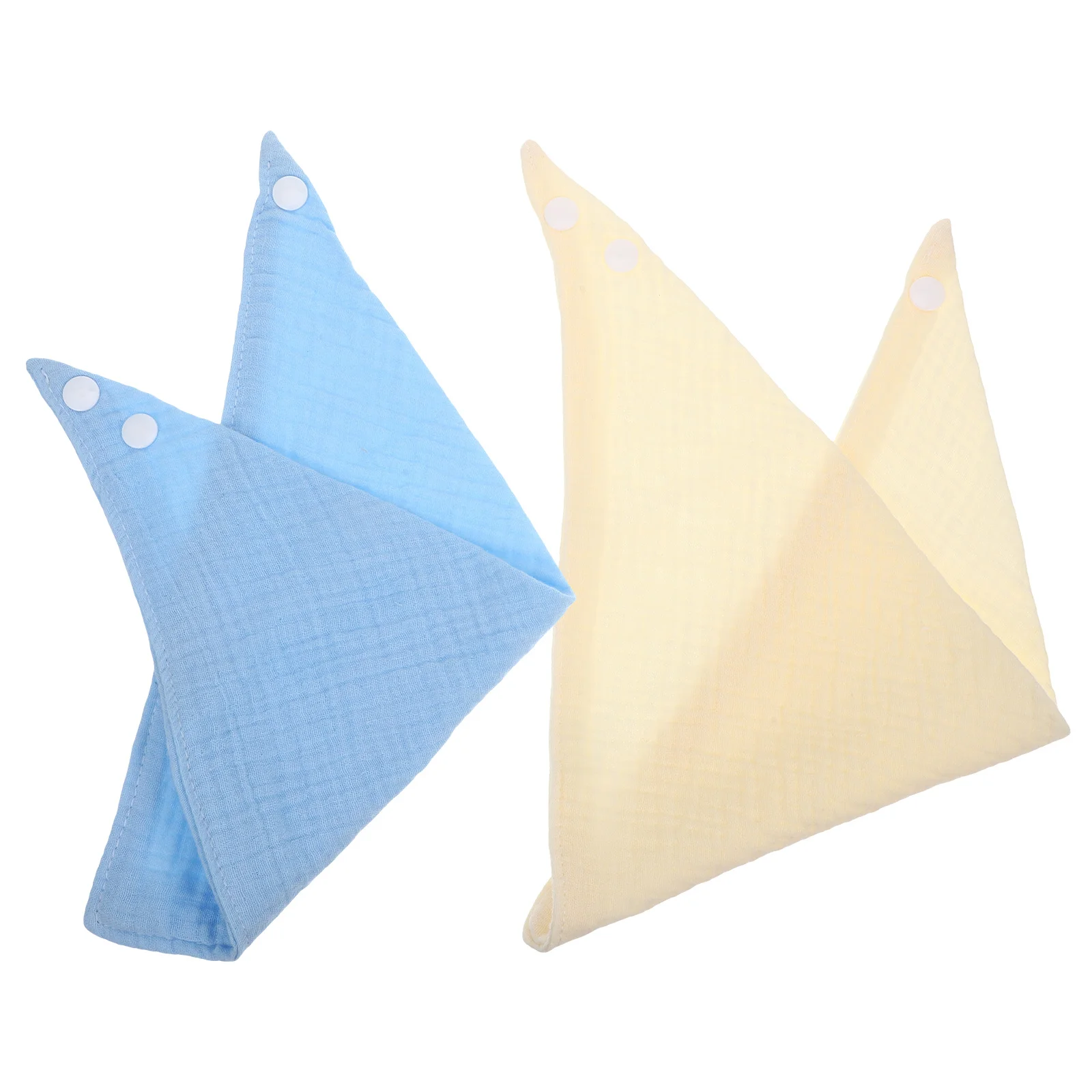 

2 шт., детские нагрудники-банданы, хлопковый полипропиленовый материал, практичные модные защитные нагрудники-банданы для еды, слюнявчик