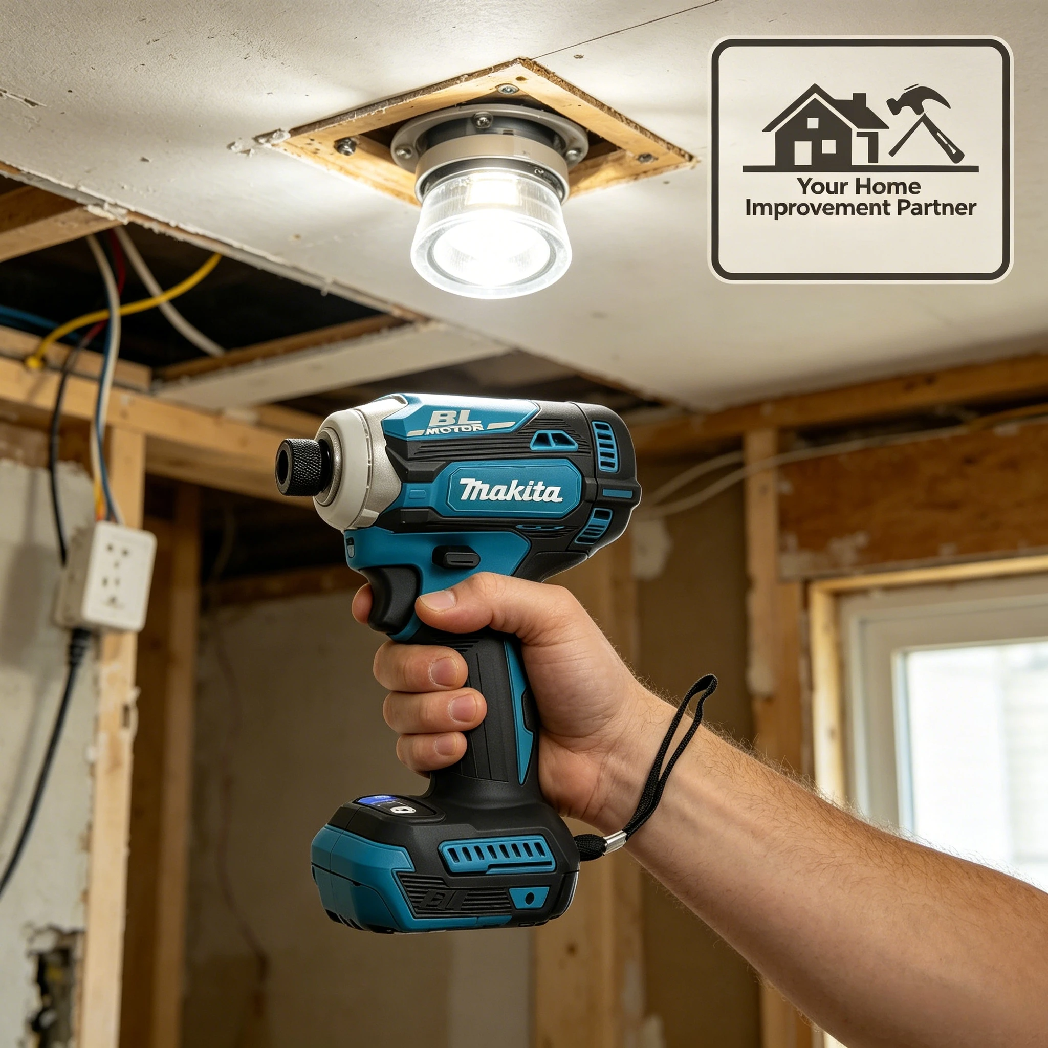 Makita DTD171 Perceuse-visseuse à chocs sans balais 18V - Tournevis électrique polyvalent et perceuse sans fil, outil électrique à haute efficacité