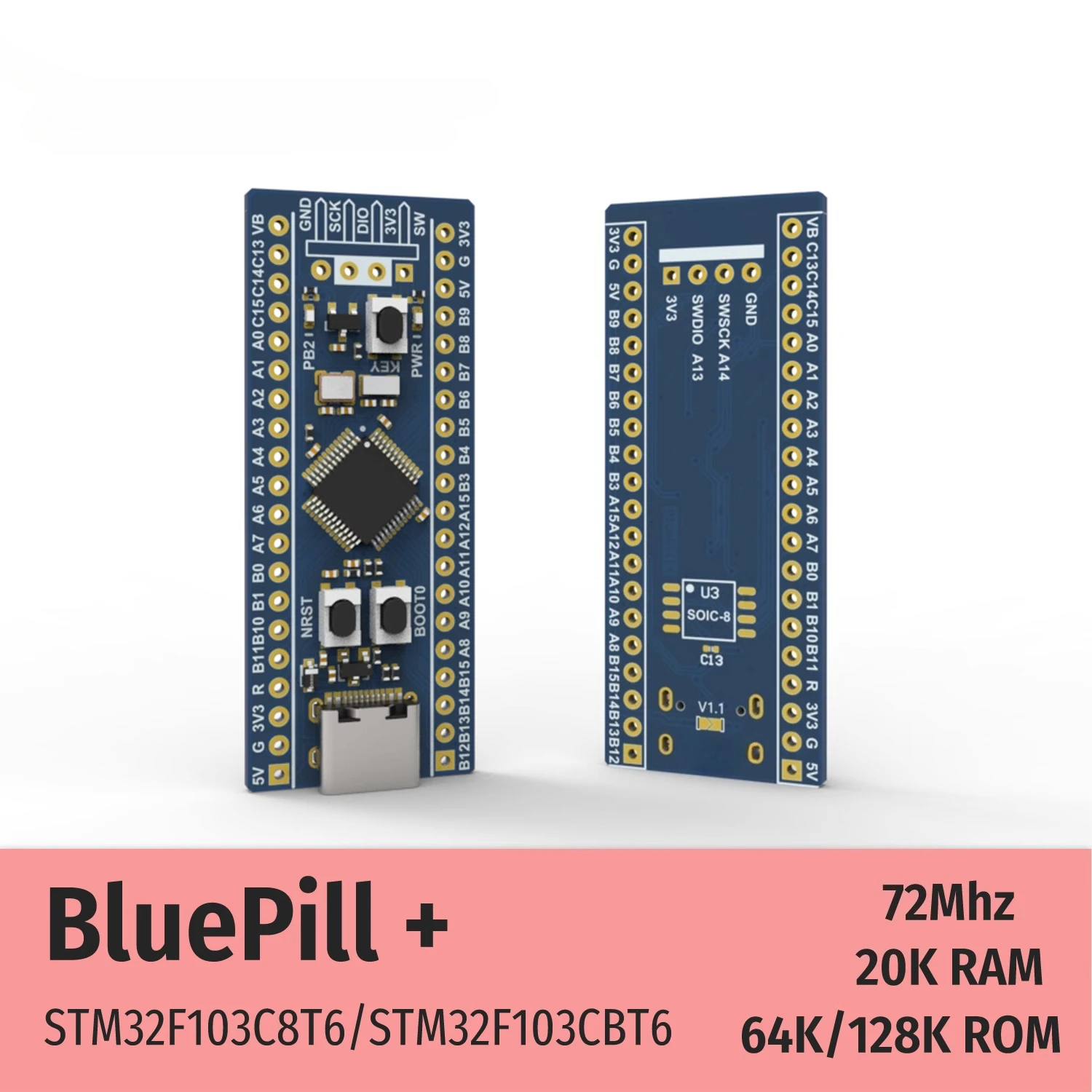 

STM32F103C8T6 STM32F1 Core Board Development Board Small System Board BluePill ARM
