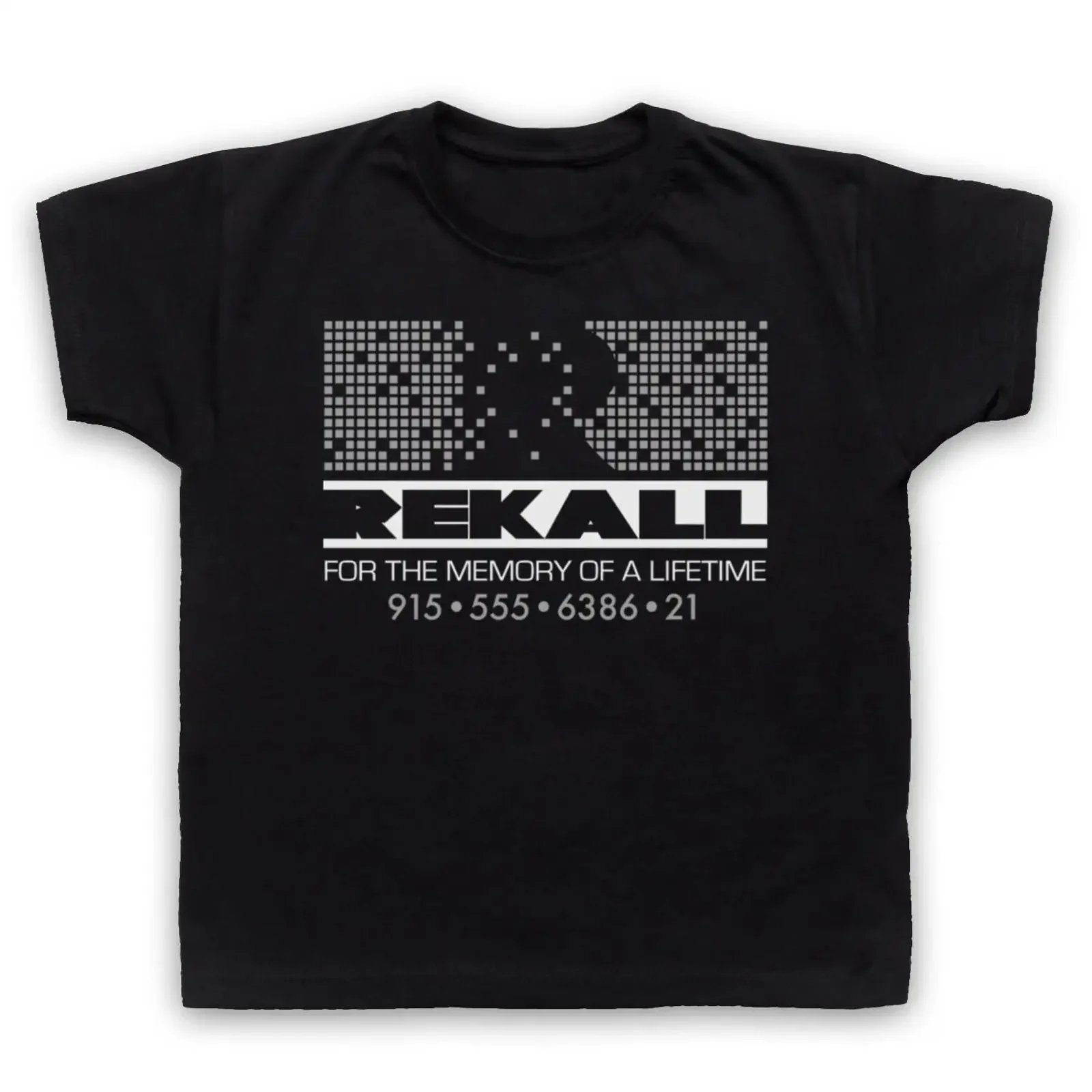 REKALL MEMORY INOFFIZIELLES TOTAL RECALL SCI FI FILM ARNIE KINDER T SHIRT vintage Washed streetwear Stretched Soft Breathable