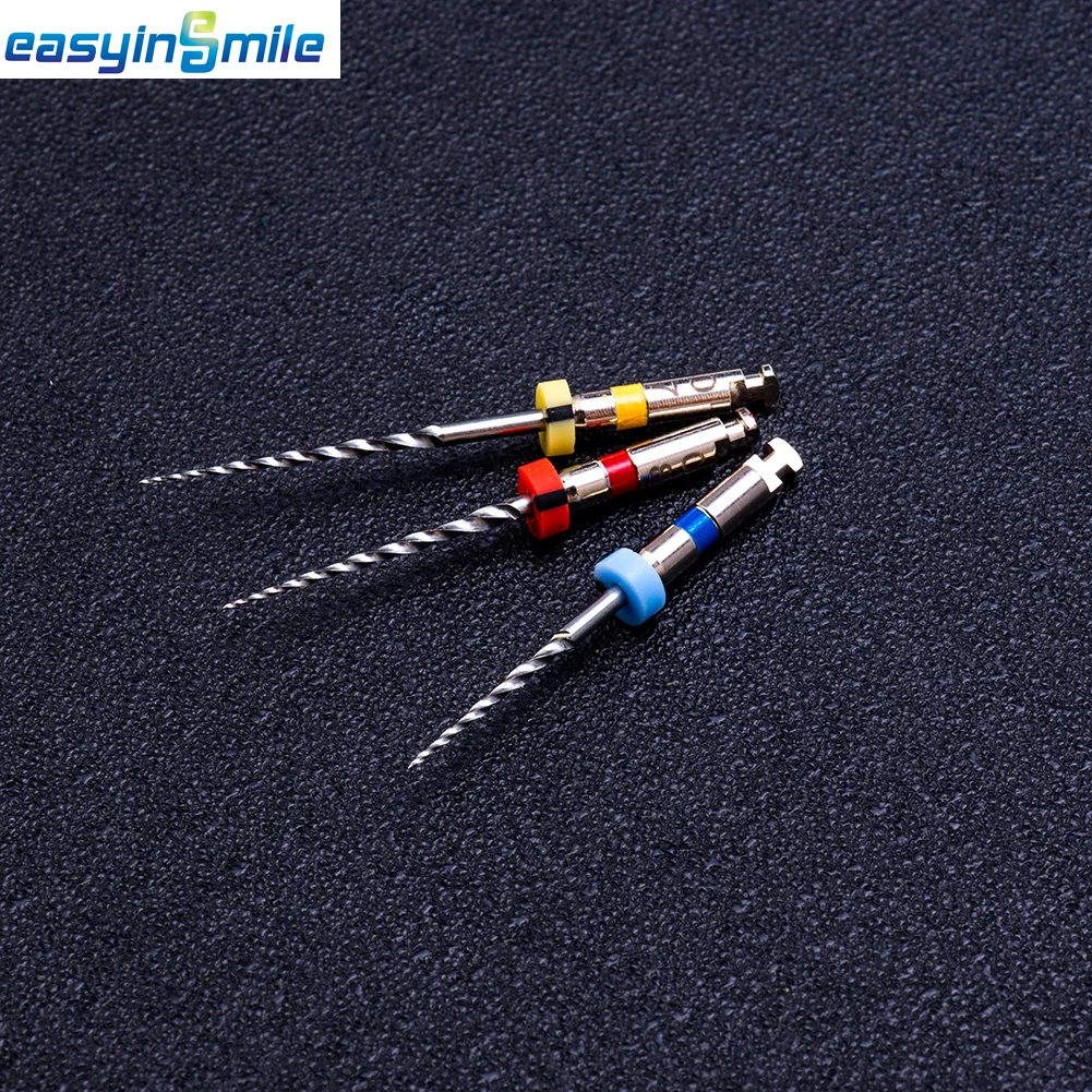 3pcs EASYINSMILE Endo X-Retreat Files Dental Root Canal Retreat Niti Rotary Endodontic Files