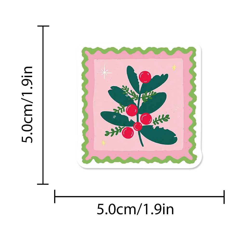 10/30/50 قطعة مضحك الكرتون عيد الميلاد ختم ملصقات لطيف سانتا كلوز الأيائل الكتابة على الجدران الشارات سجل القصاصات الأمتعة الهاتف ملصق التعبئة #4
