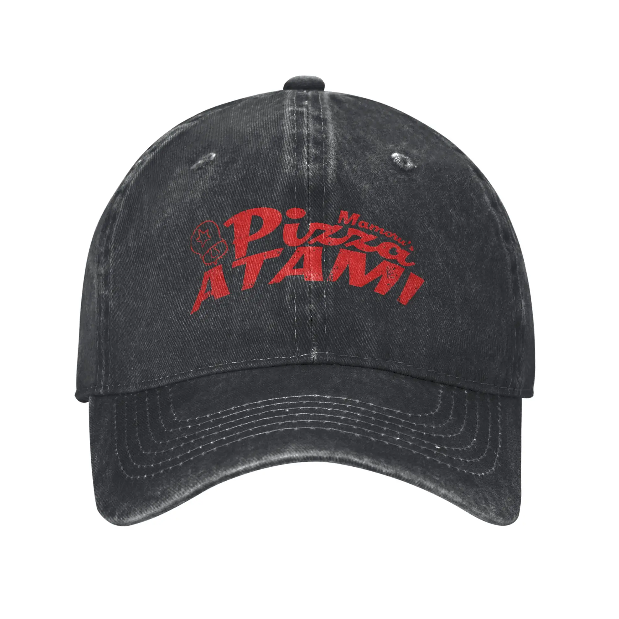 Gorra de béisbol unisex Pizza Atami Death Stranding, gorra desgastada con efecto lavado, estilo vintage, para actividades al aire libre, correr, golf, protección solar suave