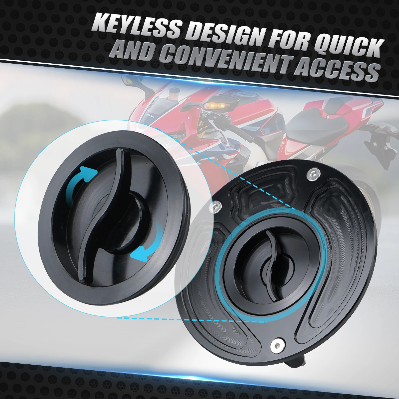 

Fuel Tank Gas Cap Cover For Honda CBR 600 F4I F4 F3 F2 1991-2008 CBR 250R 400RR 600RR 1000RR 900 929 954 VFR RVF 400 CB600F