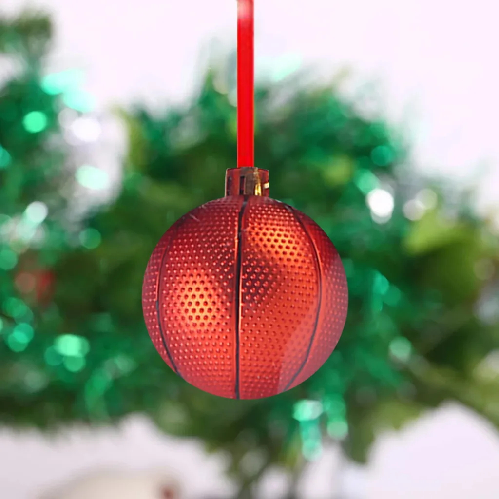 Christmas Tree Decorat 6cm Christmas Ball Football Baseball Football Basketball