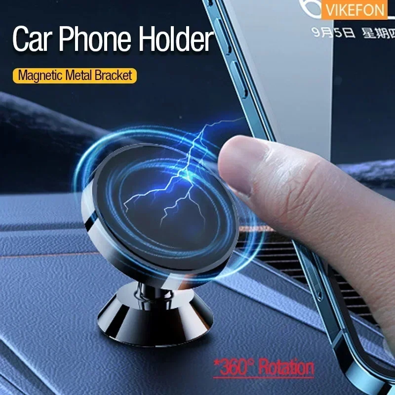 360° Rotate Magnetic Car Phone Holder Stand Mobile Cell Air Vent GPS Support in Car For iPhone15 14 13 12 Pro Max Xiaomi Samsung