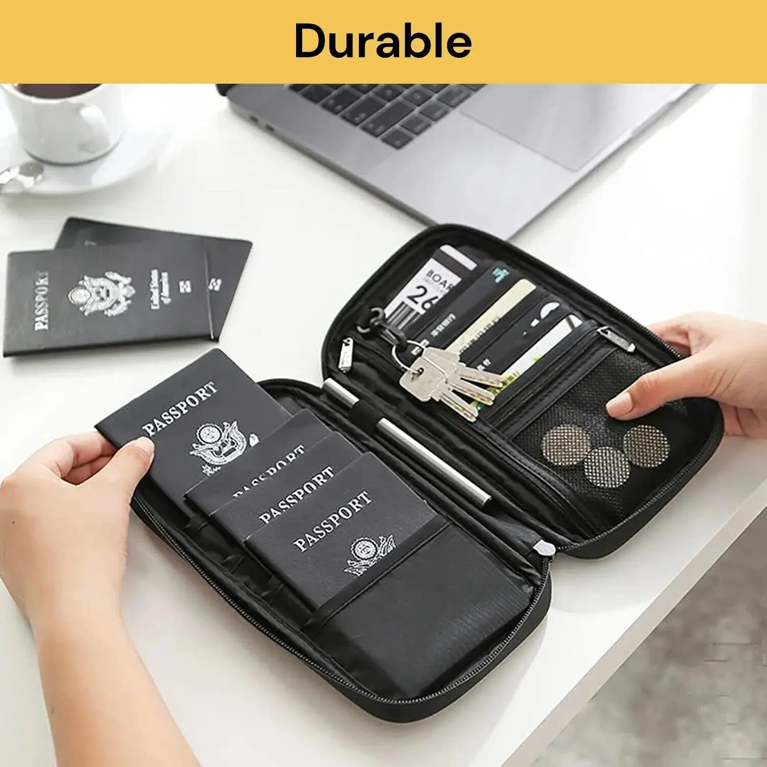 

New Travel Wallet Passport Credit ID Card Holder Organizer Cash Holder Document Bag Multifunction Purse Travel Pack Clutch Mujer