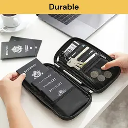 New Travel Wallet Passport Credit ID Card Holder Organizer Cash Holder Document Bag Multifunction Purse Travel Pack Clutch Mujer