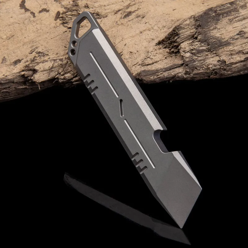 Titanium Alloy Crowbar Multifunctional Tins Can Bottle Opener Screwdriver Camping Hunting Tactical Accessory Survival EDC Gadget