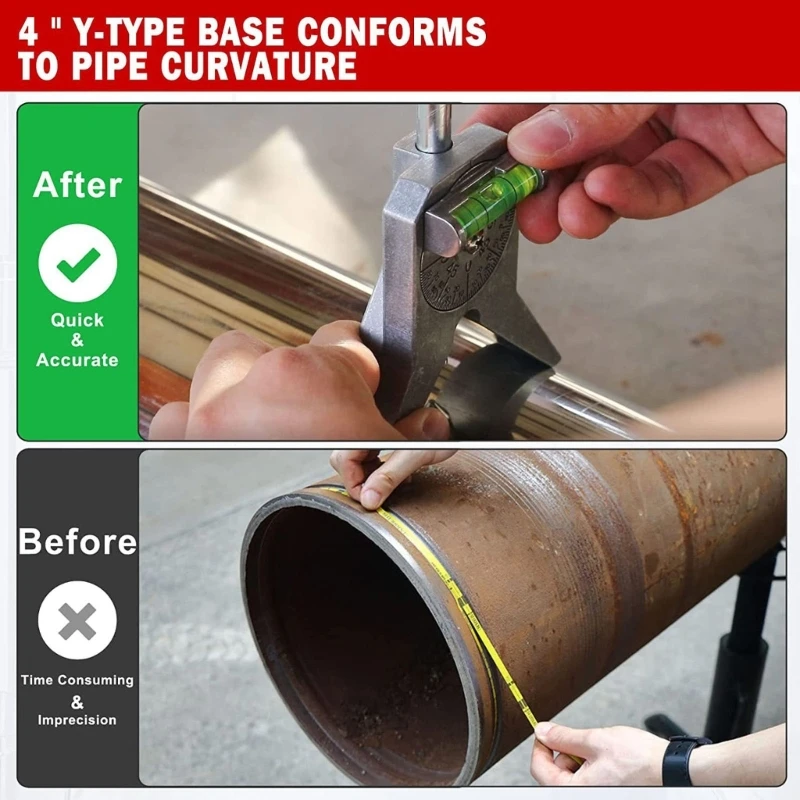 Metallrohr-Center-Finder, Rohrverschraubungs-Handwerkzeuge zum Messen des Rohrdurchmessers