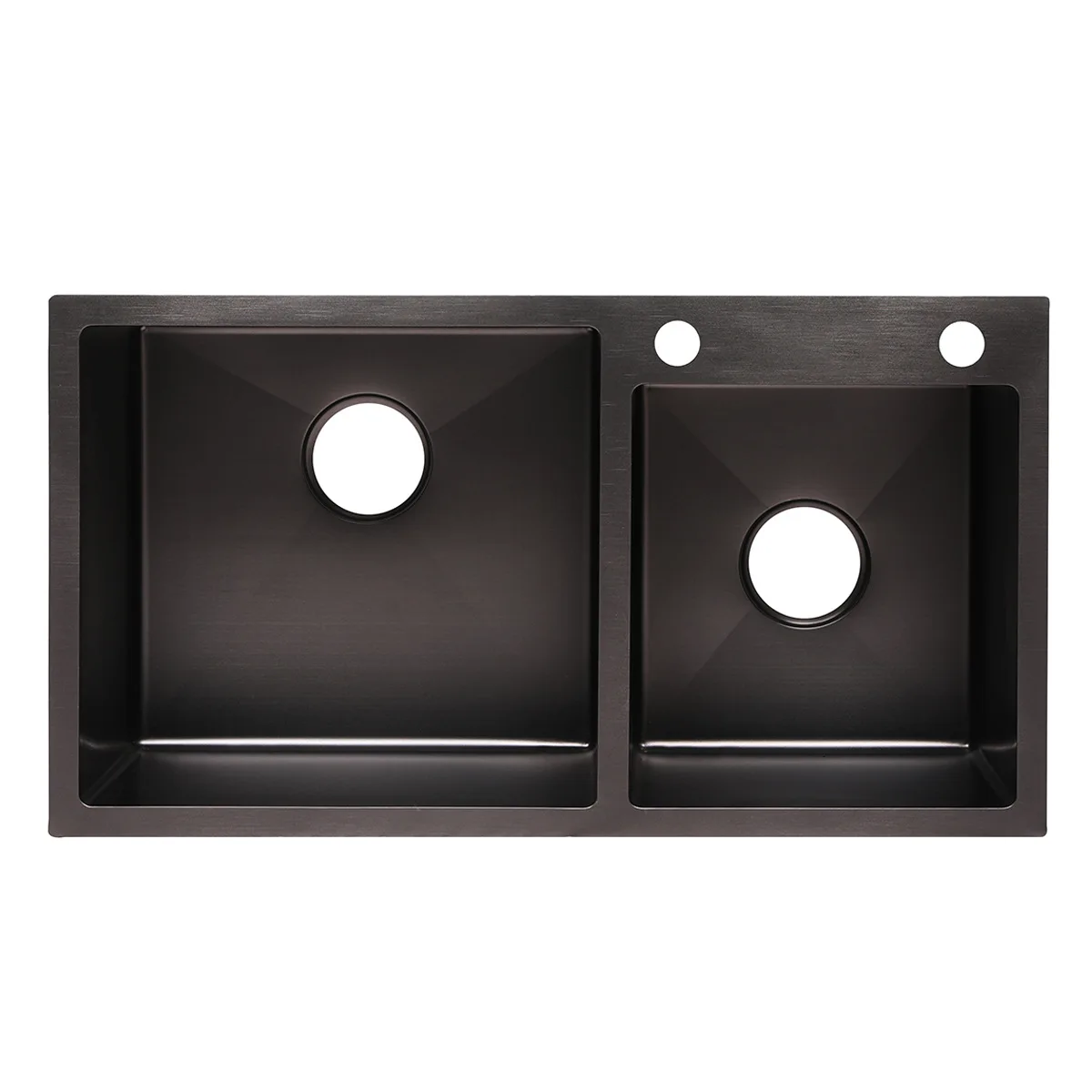 Black nano stainless steel double slot single slot thickened kitchen sink vegetable sink household 304 steel factory direct