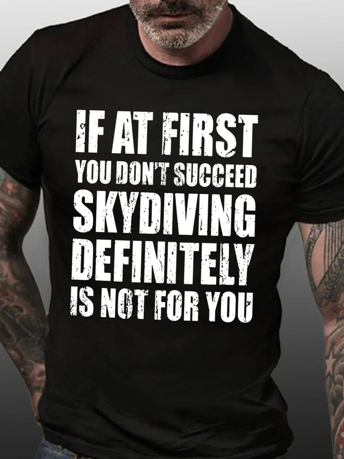 Lilicloth X Yuna If At First You Dont Succeed Skydiving Definitely Is Not For You Men's T-Shirt