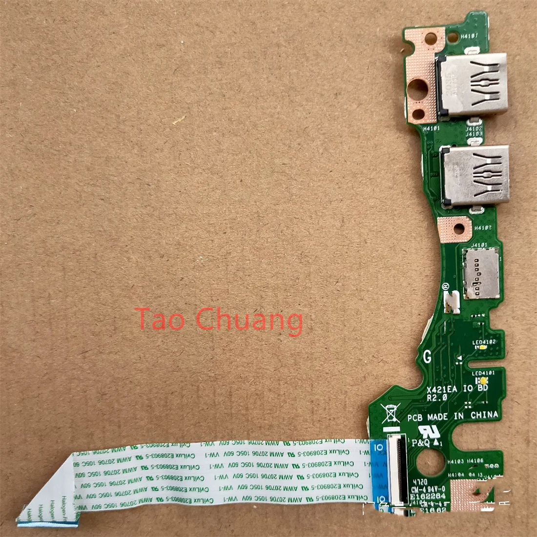 FOR ASUS ADOL14EQ X421EA SD Card Reader USB Board