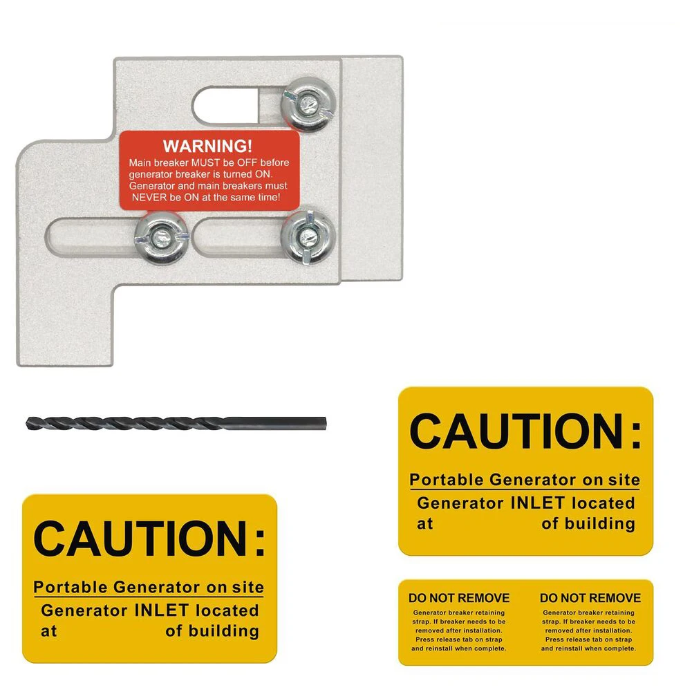 Anodized Aluminum Construction Generator Interlock Kit Easy Install Generator Safety Kit Components For Installation