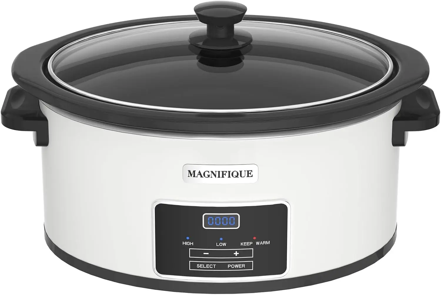 7-Quart Programmable Slow Cooker with Timer Keep Warm - Small Kitchen Appliance for Family Dinners - Serves 6+ People - Heat Set