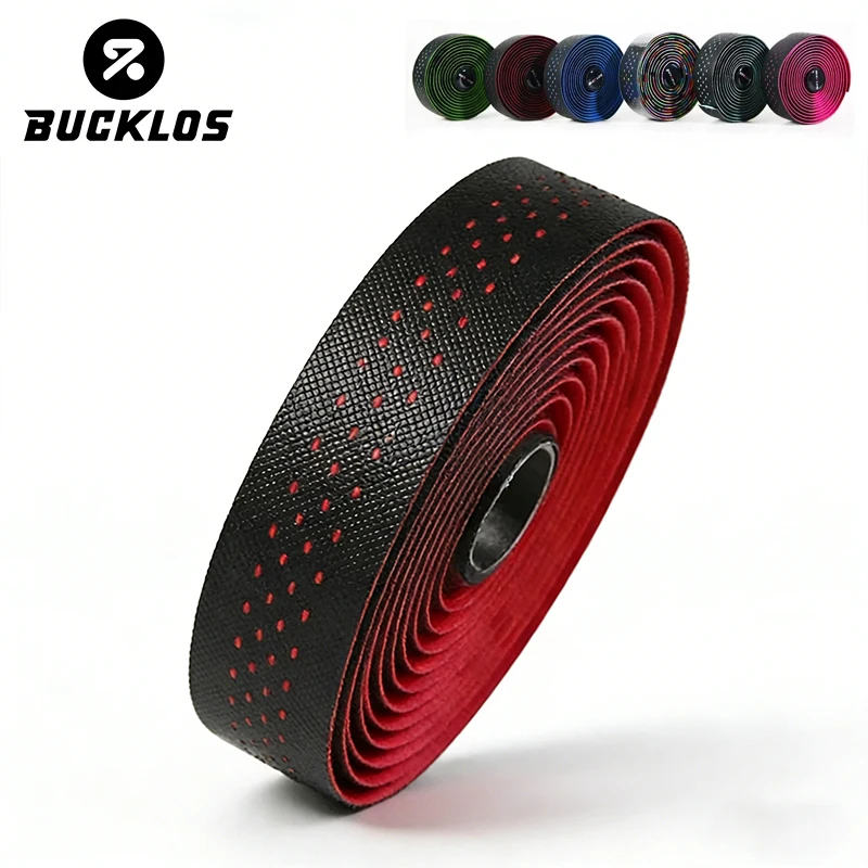 

BUCKLOS Road Bike Handlebar Tapes Professional Belt Breathable Handle Bar Wrap Anti-Slip Shock Absorbing Cycling Tape Bar Straps