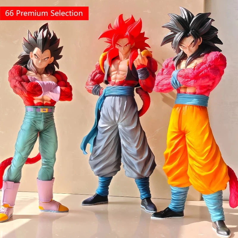 

Dragon Ball Z Figures Super Saiyan 4 Goku Vegeta Gogeta SSJ Goku 32cm GK Model Anime Collection PC Case Decor Gift For Boys