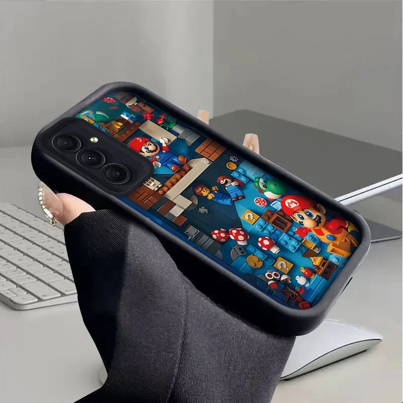 Super M-Marios Bros Case for Samsung Galaxy A53 A50 A50S A36 5G A35 A34 A33 A32 A30 A26 A24 A23 A22 A20 A16 A15 A14 A13 4G Cover - náhled 3